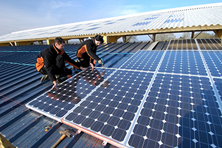 Installation de Installation photovoltaïque sur toiture