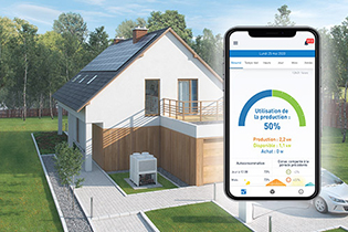 Control de l'optimisation d'énergie avec smartphone